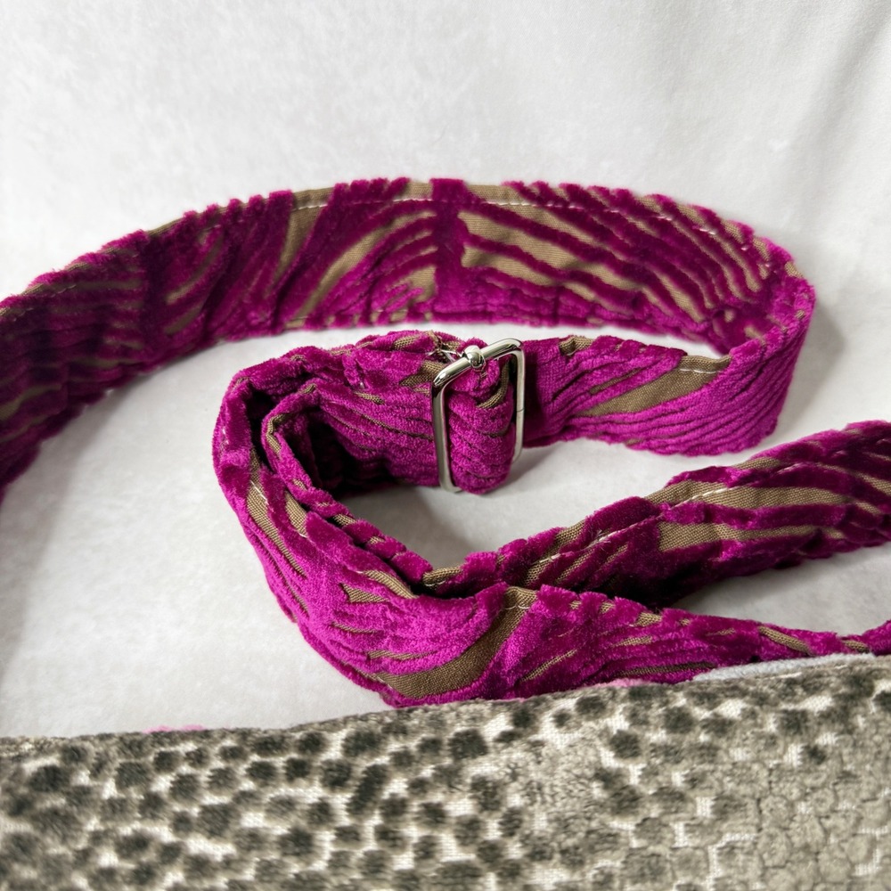 MISS‎ MARGO Designs Tapestry Boho Velvet Fringe Funky Crossbody Bag Carpet Bag - Picture 10 of 12